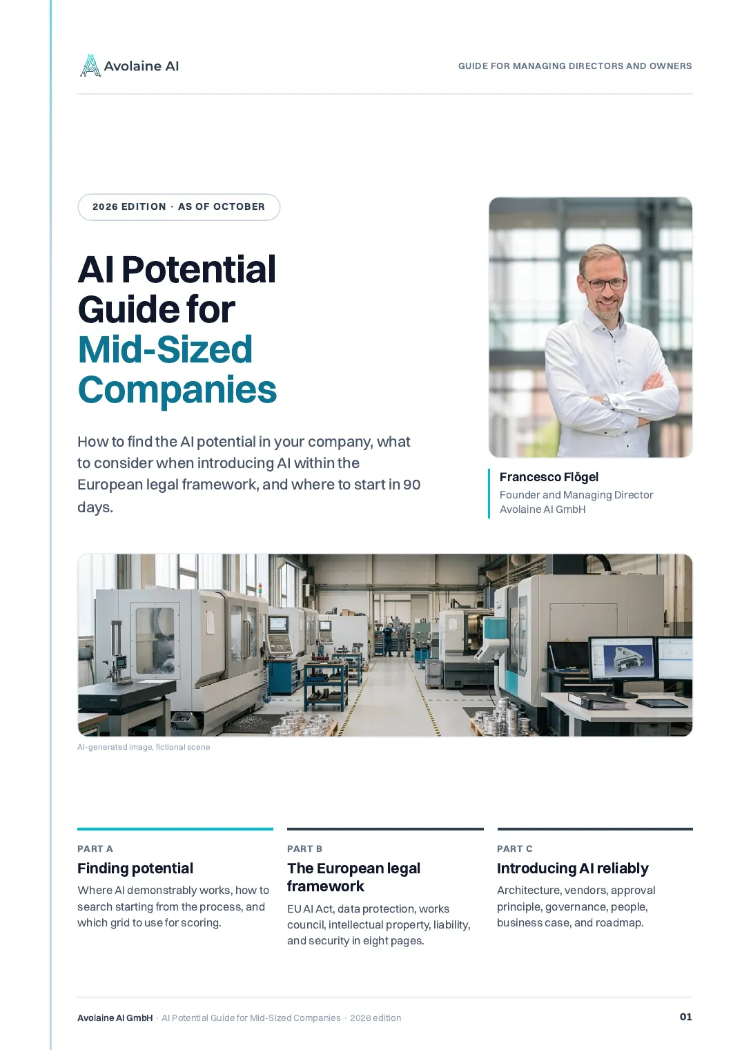 Cover of the AI Potential Guide for Mid-Sized Companies